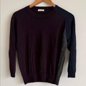 DRIES VAN NOTEN COLOR BLOCK SWEATER SZ XS